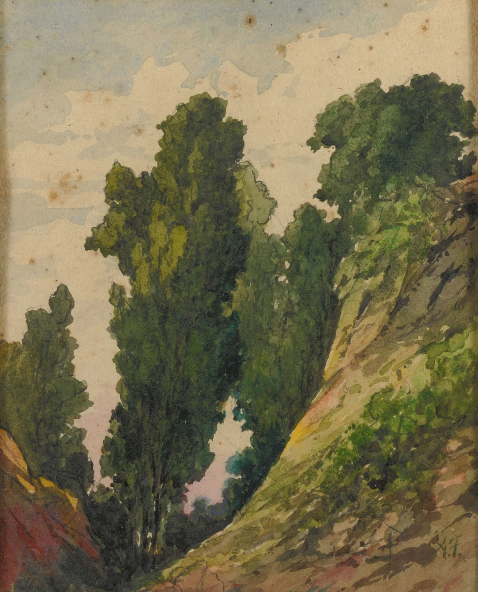 Schizzo di paesaggio - attribuito